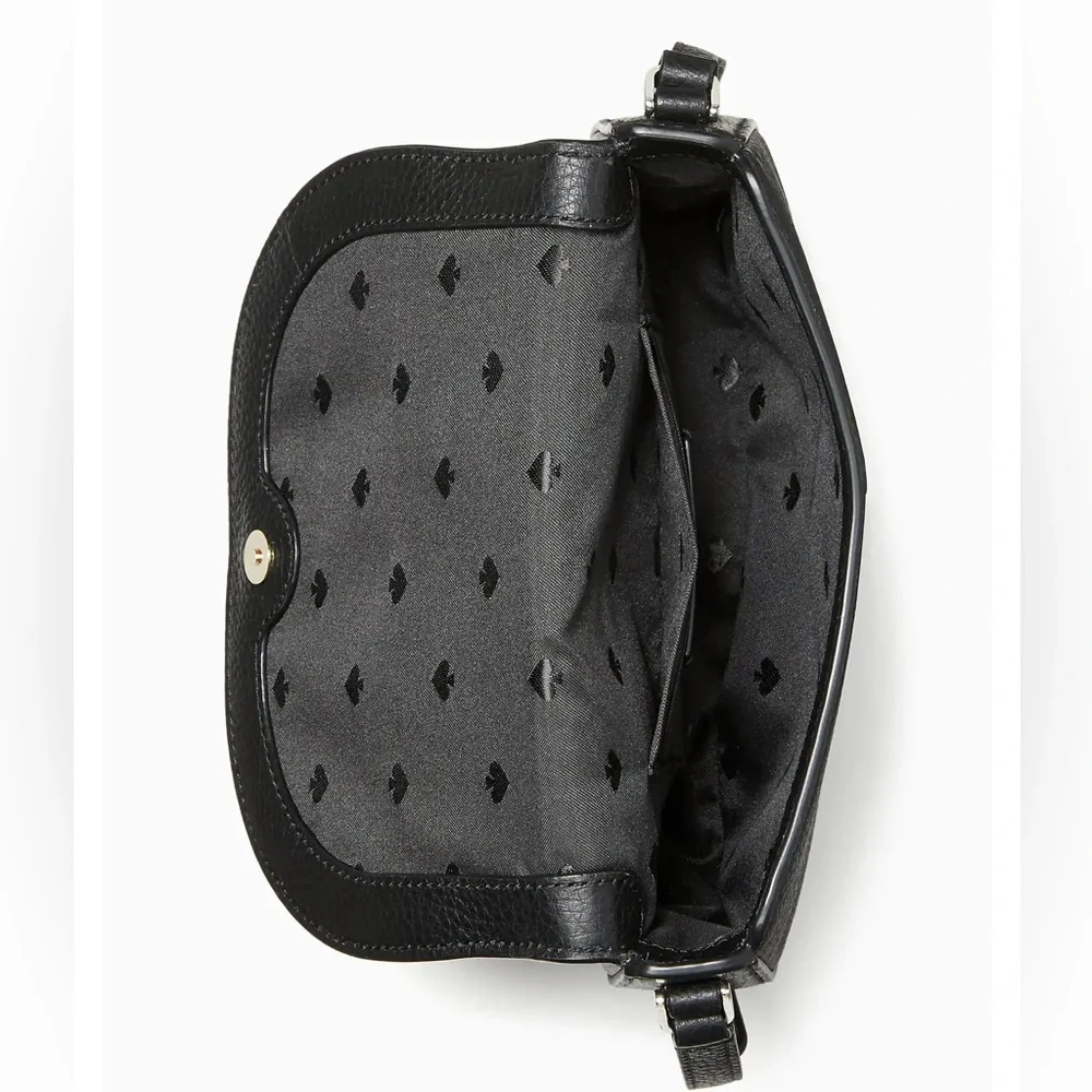 HP 11/24! NWT Kate Spade Leila Mini Flap Crossbody in Black - Picture 4 of 9
